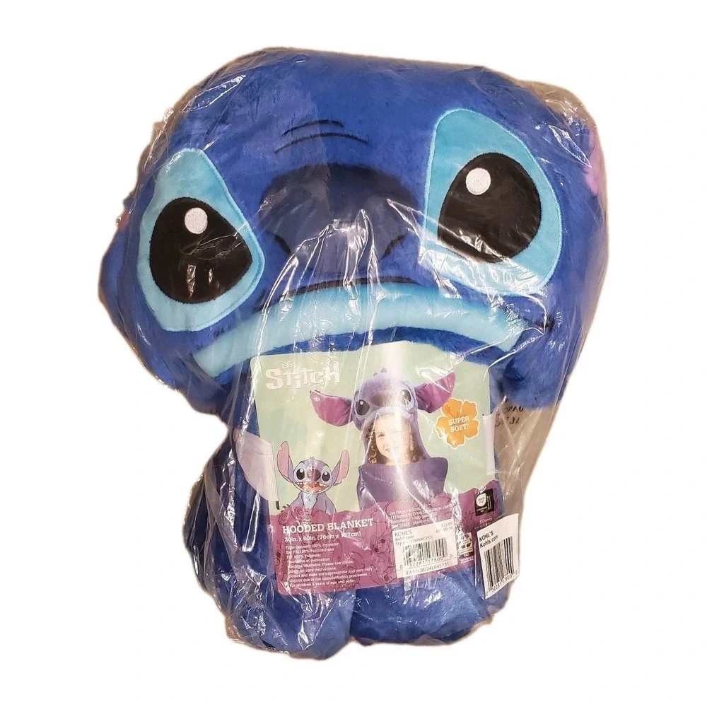 Disney Stitch Hooded Blanket Super Soft! 30